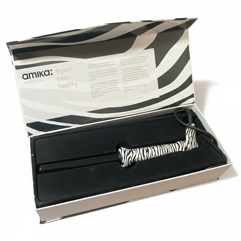 Amika Zebra 19 mm Tourmaline Clip-Free Curler
